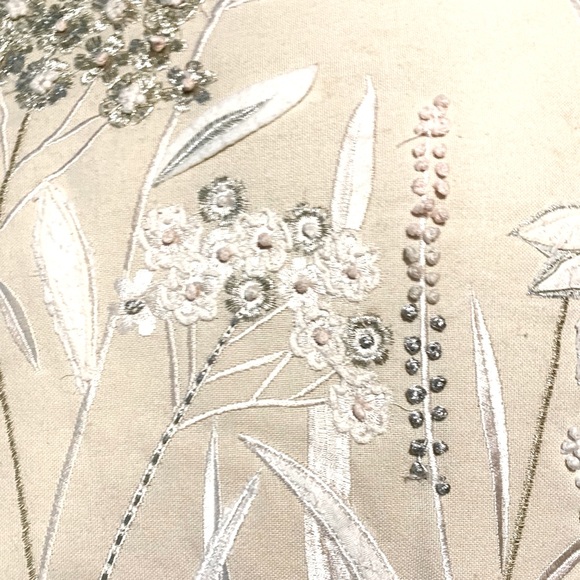 Atira Designs Beige/Gold/Silver/Pink Pillow - Picture 5 of 11